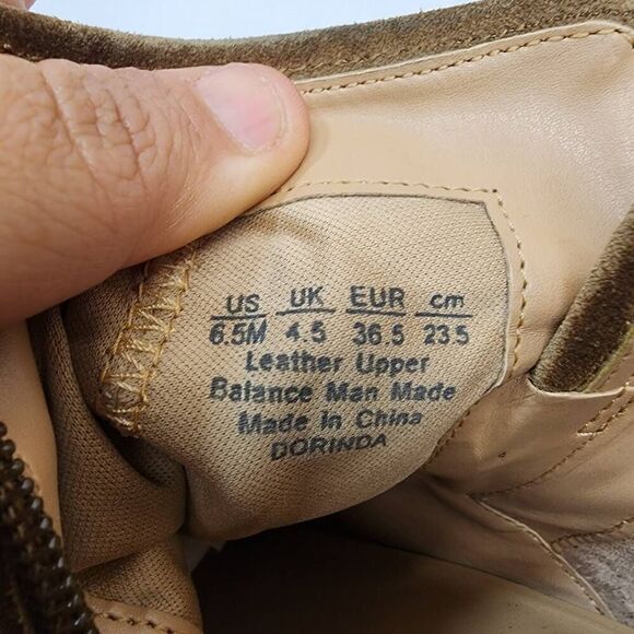 Franco Sarto Size 6.5 Women's Dorinda Suede Ankle Booties Cognac Buckle block He - Picture 8 of 10